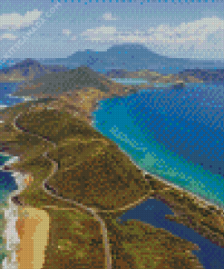 St Kitts Caribbean Island Diamond Painting