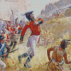 The Death of Brock at Queenston Heights Diamond Painting