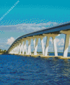 The Sanibel Causeway Bridge Diamond Painting