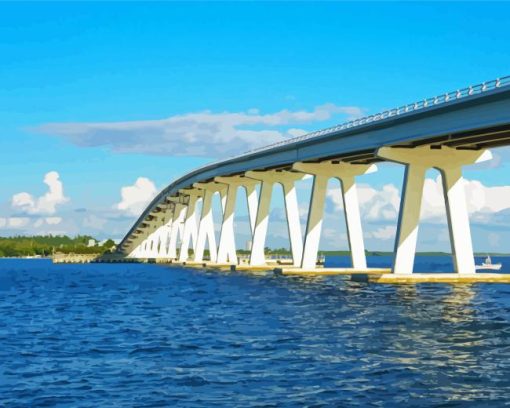 The Sanibel Causeway Bridge Diamond Painting