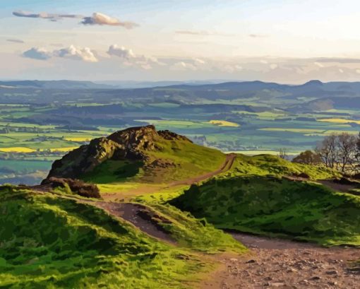 The Wrekin Shropshire Hill Diamond Painting