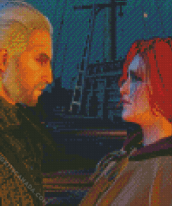 Triss and Geralt The Witcher Diamond Painting