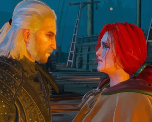 Triss and Geralt The Witcher Diamond Painting