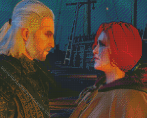 Triss and Geralt The Witcher Diamond Painting