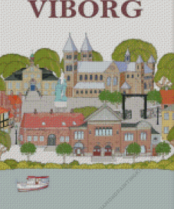 Viborg City Poster Diamond Painting