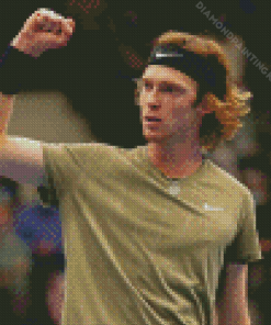 Andrey Rublev Tennis Player Diamond Painting