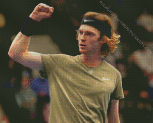 Andrey Rublev Tennis Player Diamond Painting