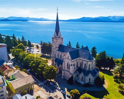 Cathedral of San Carlos de Bariloche Diamond Painting