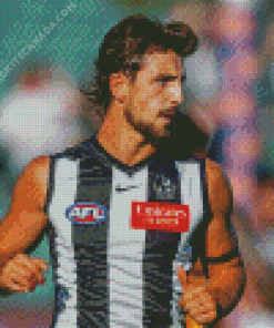 Collingwood Football Player Diamond Painting