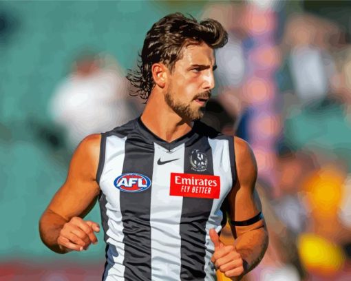 Collingwood Football Player Diamond Painting