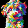 Colorful Pop Art Maltese Diamond Painting