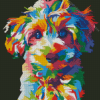 Colorful Pop Art Maltese Diamond Painting