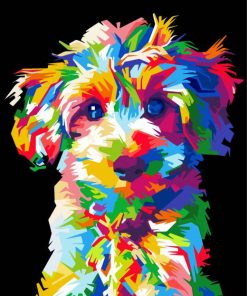 Colorful Pop Art Maltese Diamond Painting