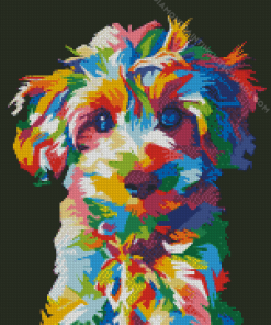 Colorful Pop Art Maltese Diamond Painting