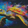 Colorful Turtle Diamond Painting