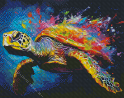 Colorful Turtle Diamond Painting