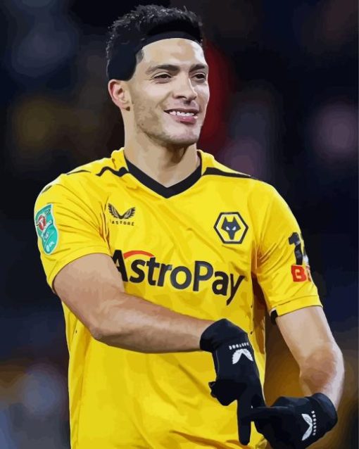 Footballer Raul Jimenez Diamond Painting