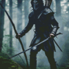 Forest Hooded Archer Diamond Painting