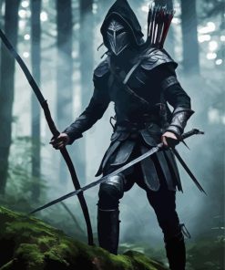 Forest Hooded Archer Diamond Painting