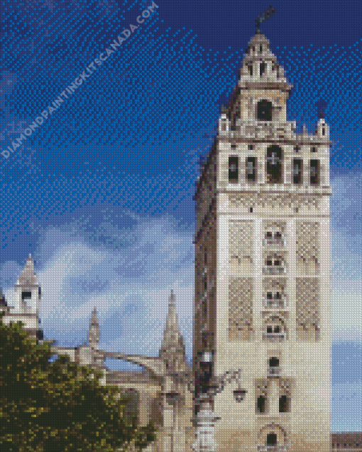 Giralda Seville Andalusia Cathedral Diamond Painting