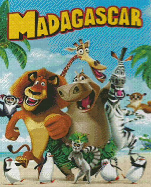 Madagascar Movie Diamond Painting