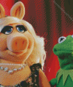 Miss Piggy And Kermit The Frog Diamond Painting