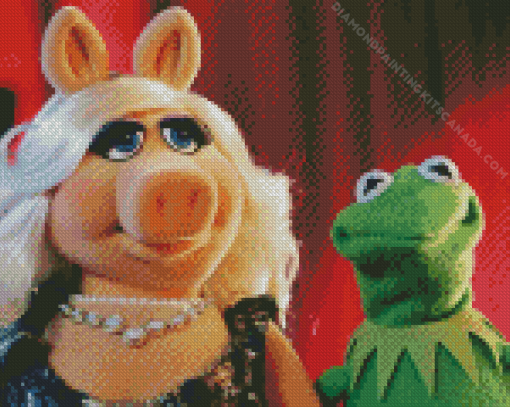 Miss Piggy And Kermit The Frog Diamond Painting