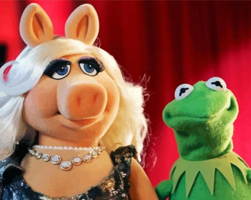 Miss Piggy And Kermit The Frog Diamond Painting