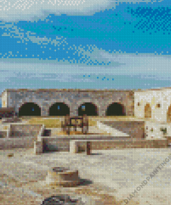 Mola Minorca Fortress Diamond Painting