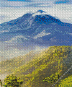 Mount Batur Landscape Diamond Painting