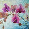 Pink Abstract Orchids Diamond Painting