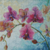 Pink Abstract Orchids Diamond Painting