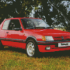 Red 205 GTI Peugeot Diamond Painting