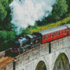 Scotland Hogwarts Express Train Diamond Painting