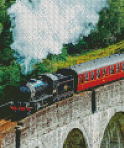 Scotland Hogwarts Express Train Diamond Painting