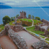 Scotland Urquhart Castle Loch Ness Diamond Painting