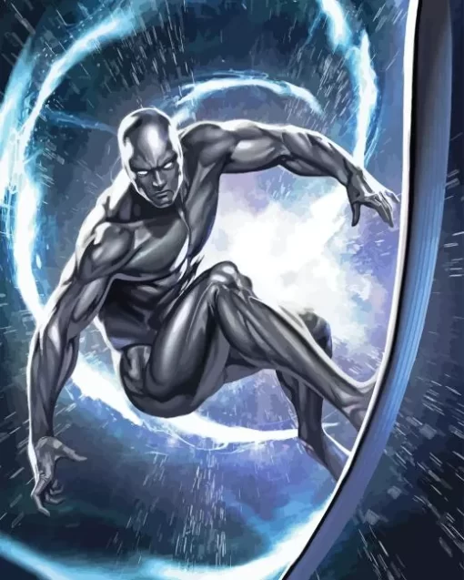 Silver Surfer Diamond Painting