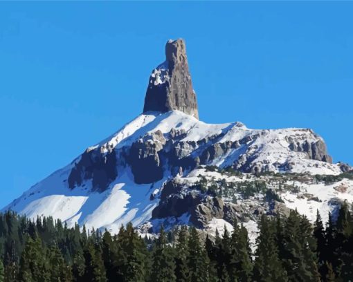 Snowy Lizard Head Pass Diamond Painting