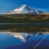 Snowy Mountain With Trillium Lake Diamond Painting