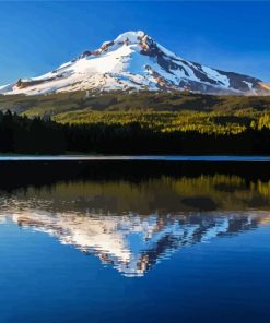 Snowy Mountain With Trillium Lake Diamond Painting