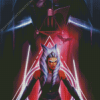 Star Wars Darth and Ahsoka Diamond Painting