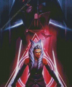 Star Wars Darth and Ahsoka Diamond Painting