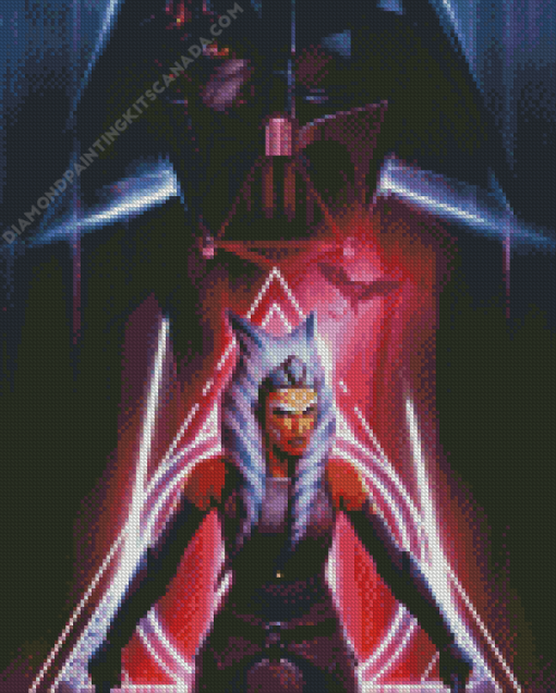 Star Wars Darth and Ahsoka Diamond Painting