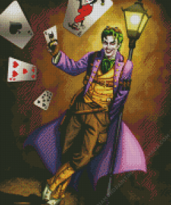 Steampunk Joker with Cards Diamond Painting