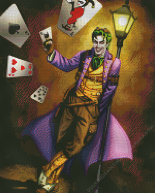 Steampunk Joker with Cards Diamond Painting