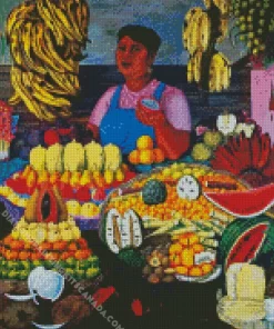 The Fruit Seller Diamond Painting