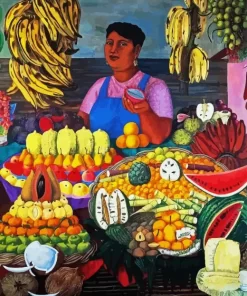 The Fruit Seller Diamond Painting