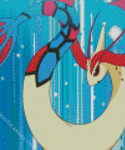 Water Type Pokemon Milotic Diamond Painting