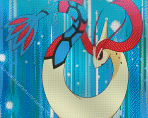 Water Type Pokemon Milotic Diamond Painting