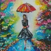 Woman with Umbrella Diamond Painting